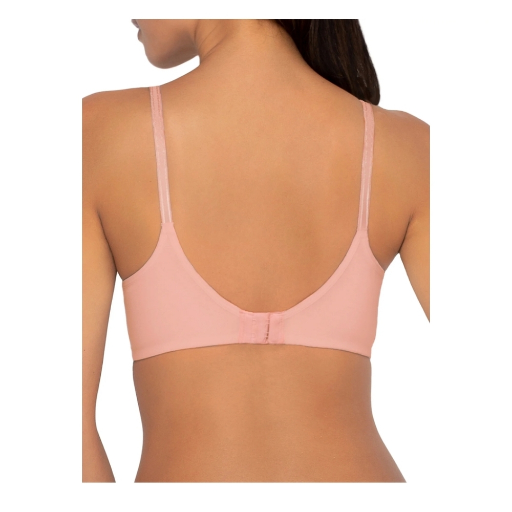 Fruit of the Loom Pink And Black Color Bras 2 Pack NWT - Picture 2 of 6